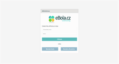 Desktop Screenshot of admin.ebola.cz