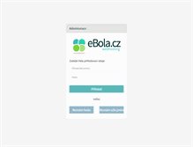 Tablet Screenshot of admin.ebola.cz